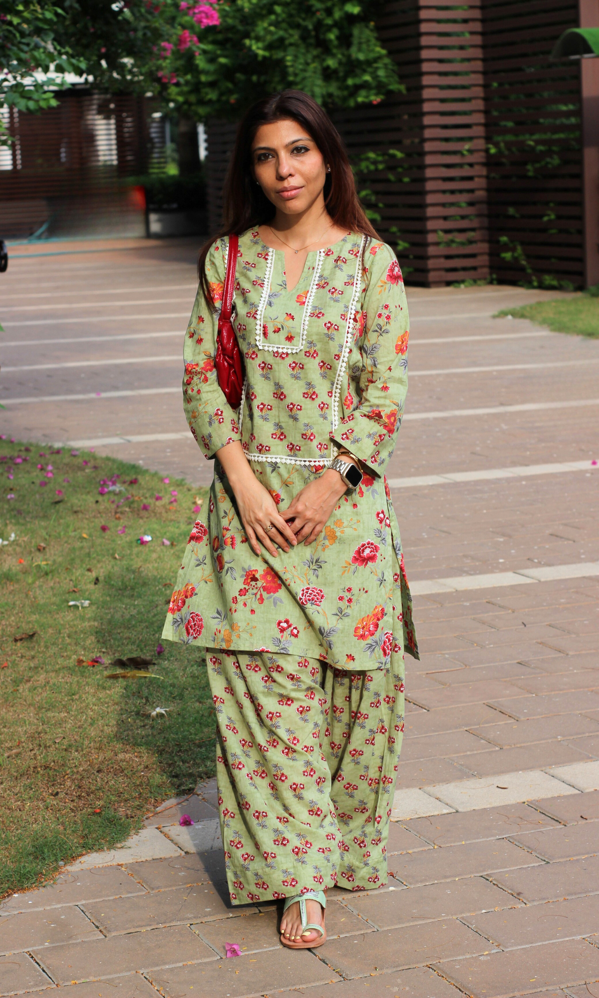Noor - e- Bahar Farshi Salwaar Cotton Co-ord
