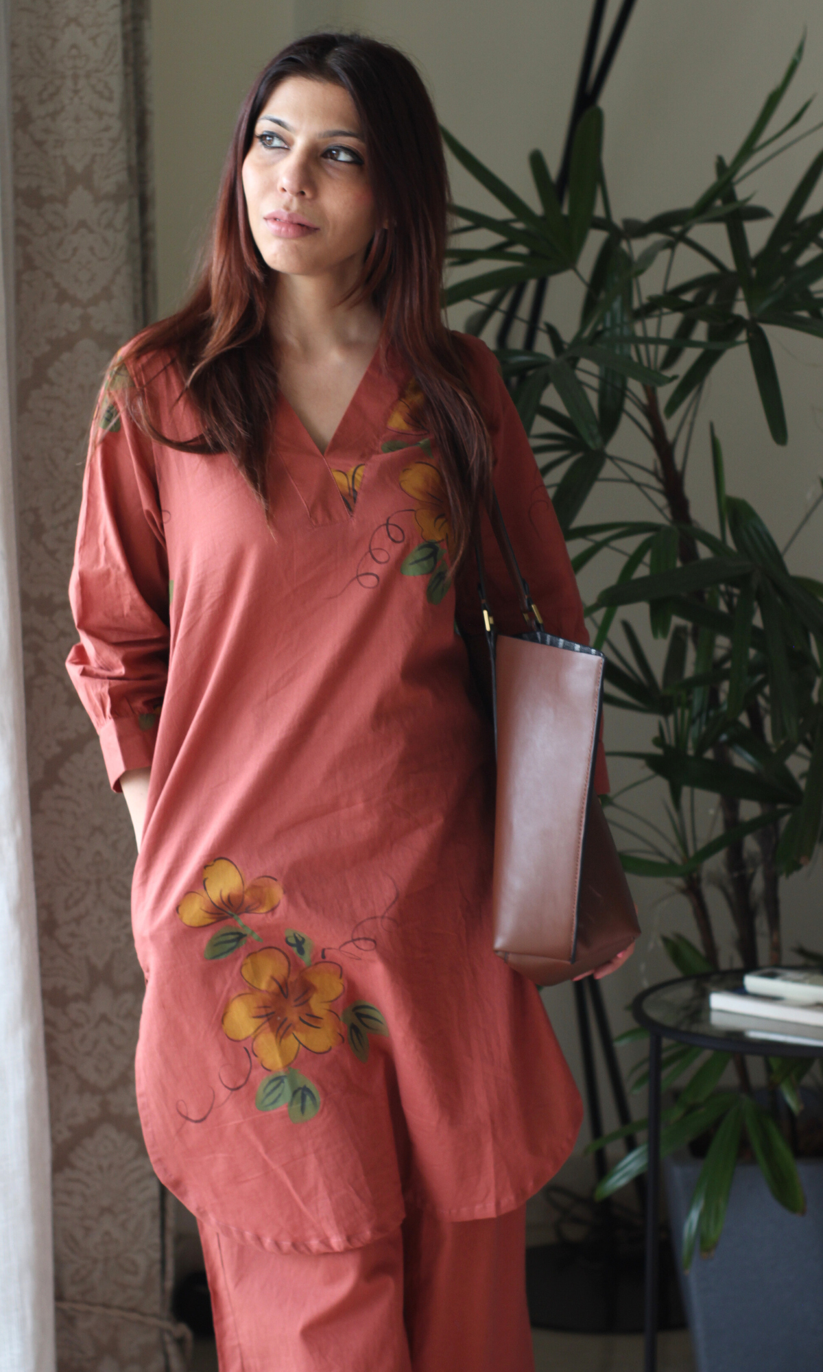 Vintage Rust Handbrush Painted Co-ord