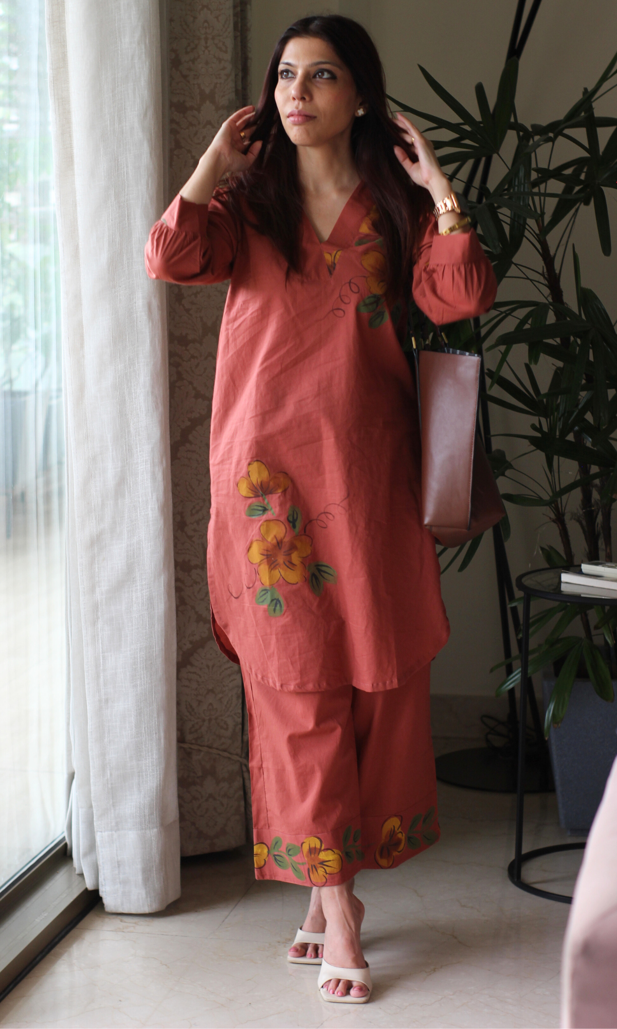 Vintage Rust Handbrush Painted Co-ord