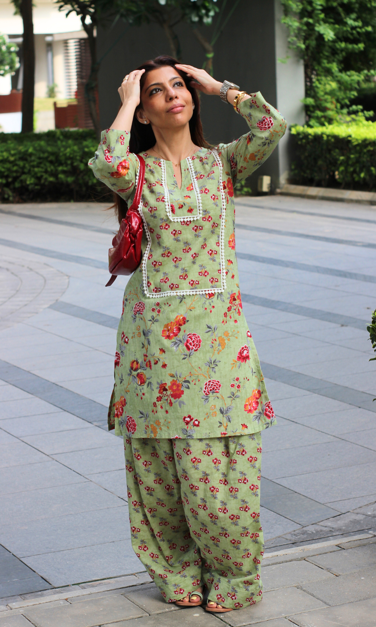 Noor - e- Bahar Farshi Salwaar Cotton Co-ord