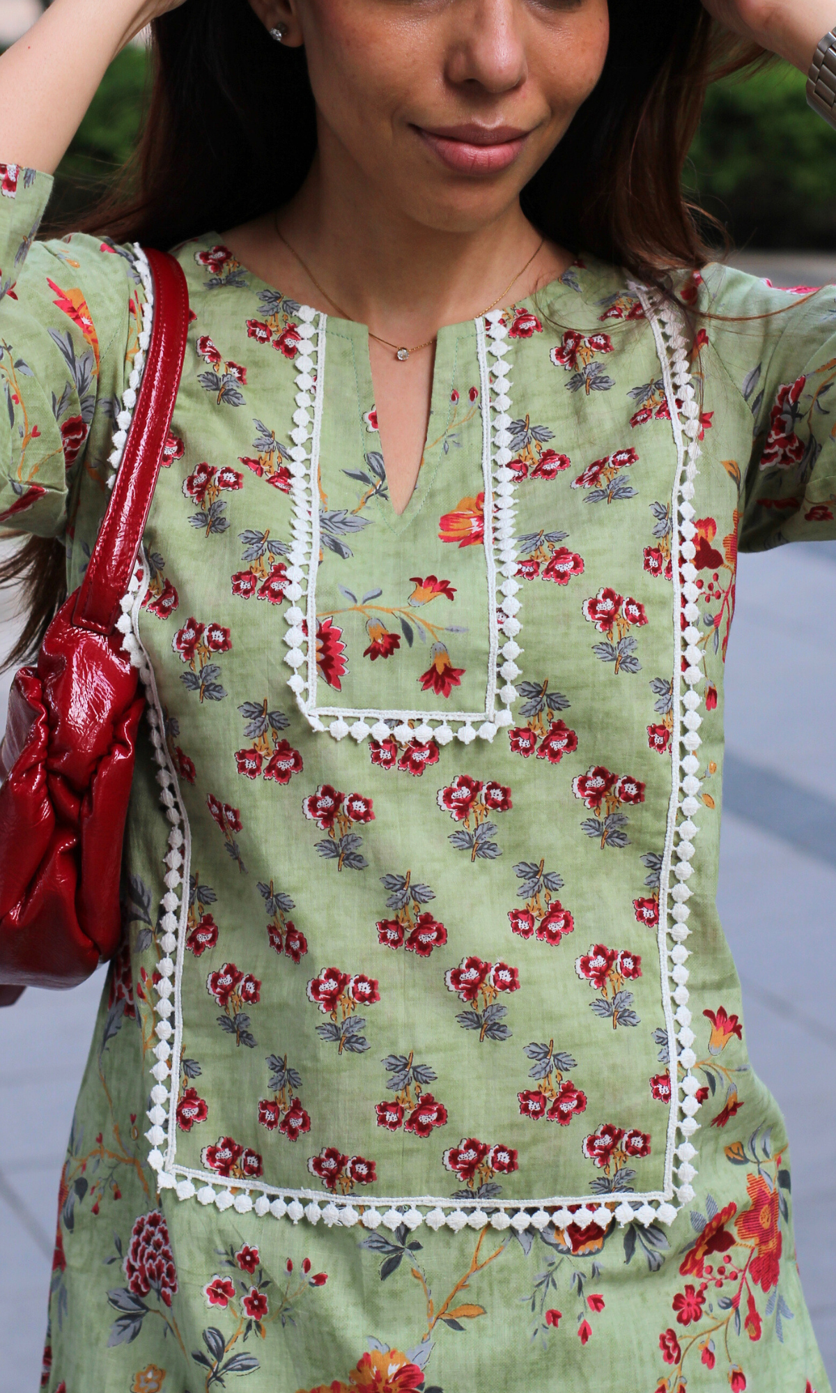 Noor - e- Bahar Farshi Salwaar Cotton Co-ord