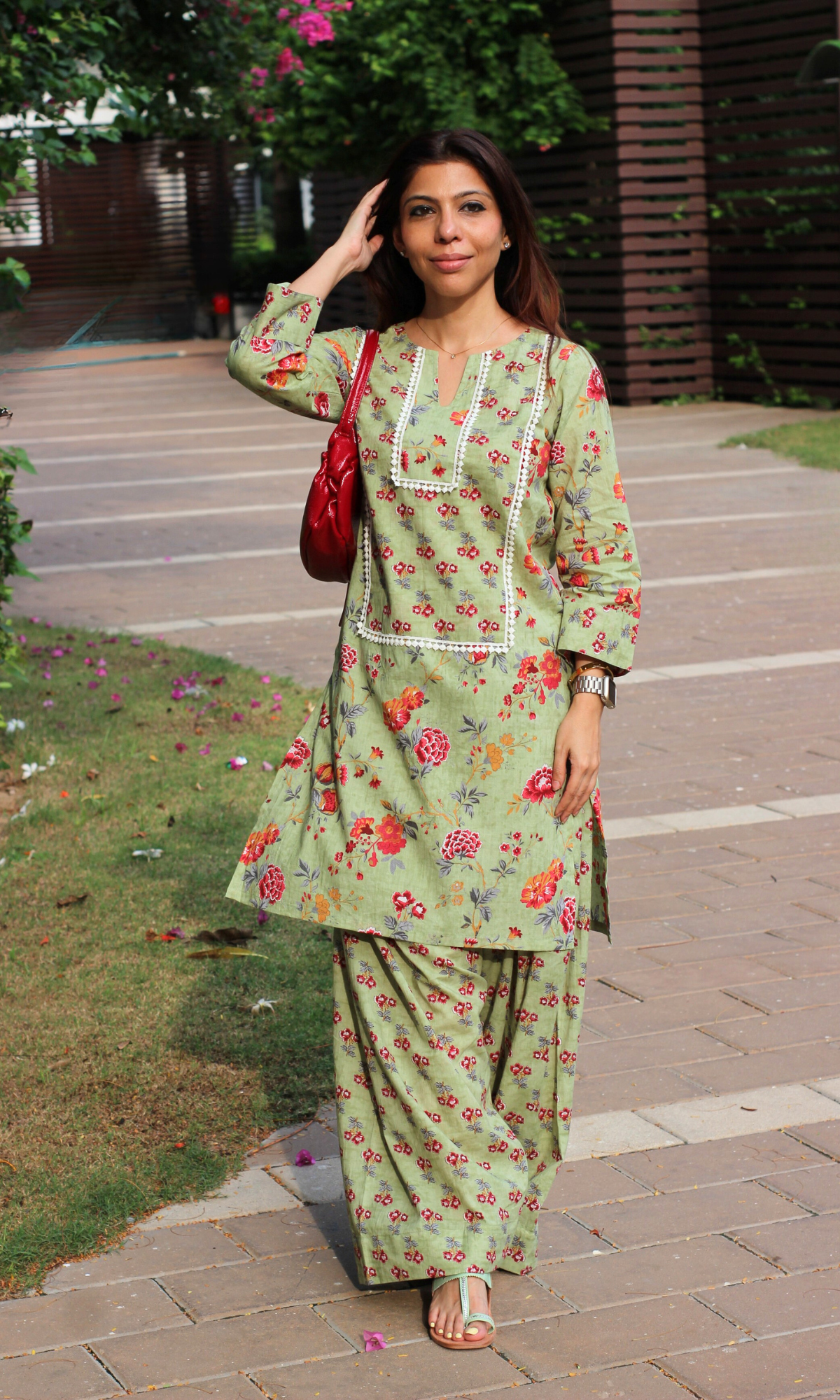 Noor - e- Bahar Farshi Salwaar Cotton Co-ord