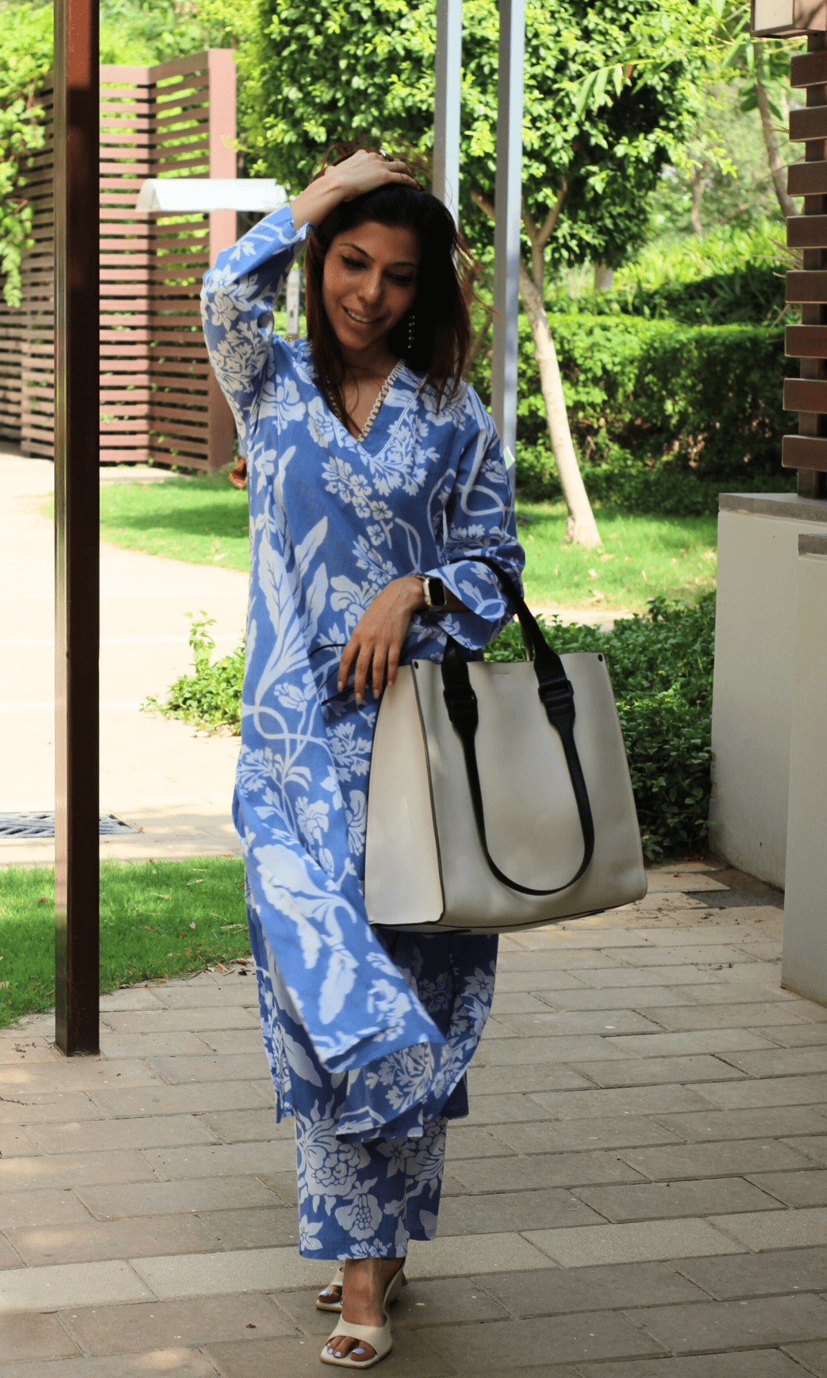 Bluebell Bloom Laced Kurta & Pant Co - ord - Baareeki