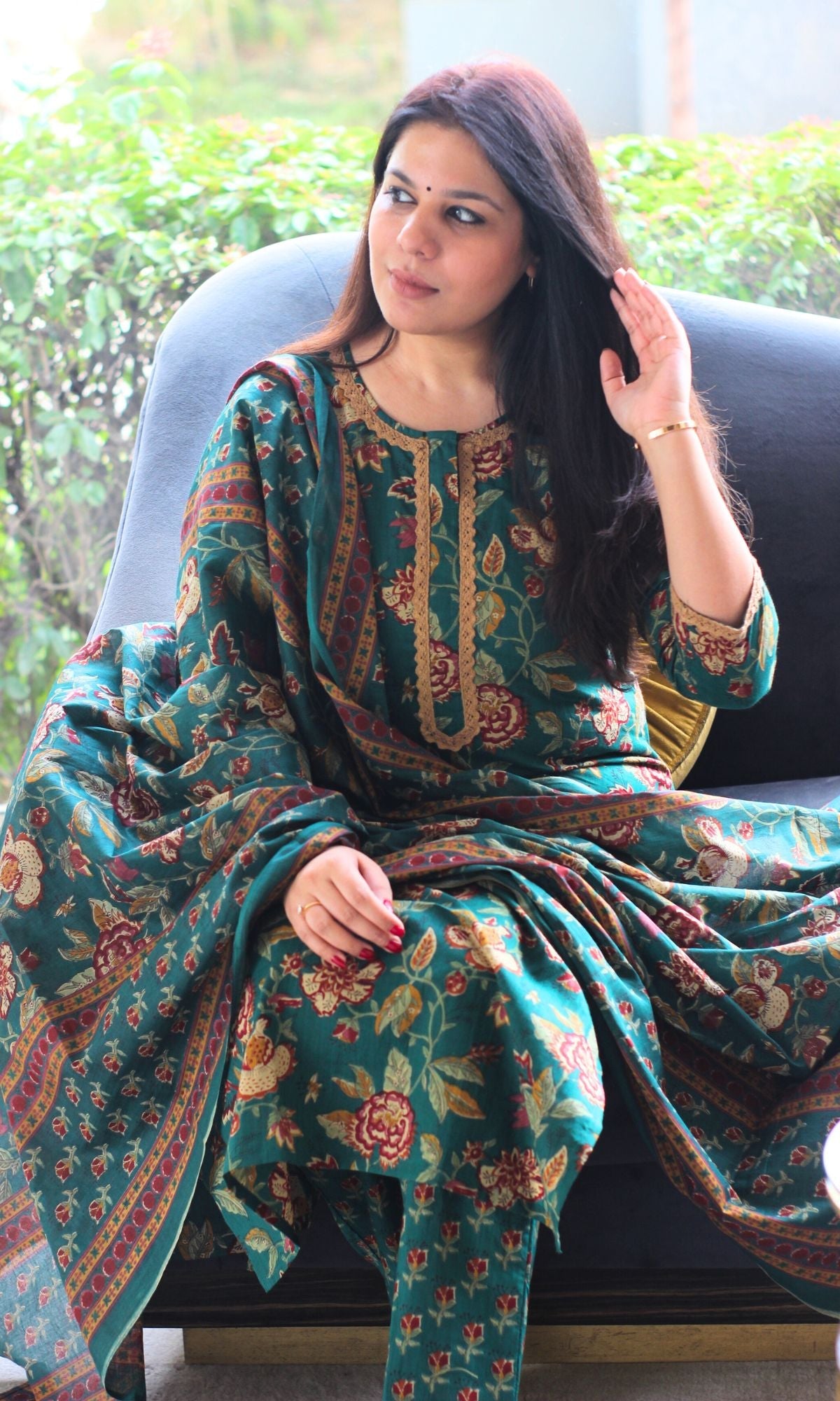 cotton dupatta dress K 962 Cotton