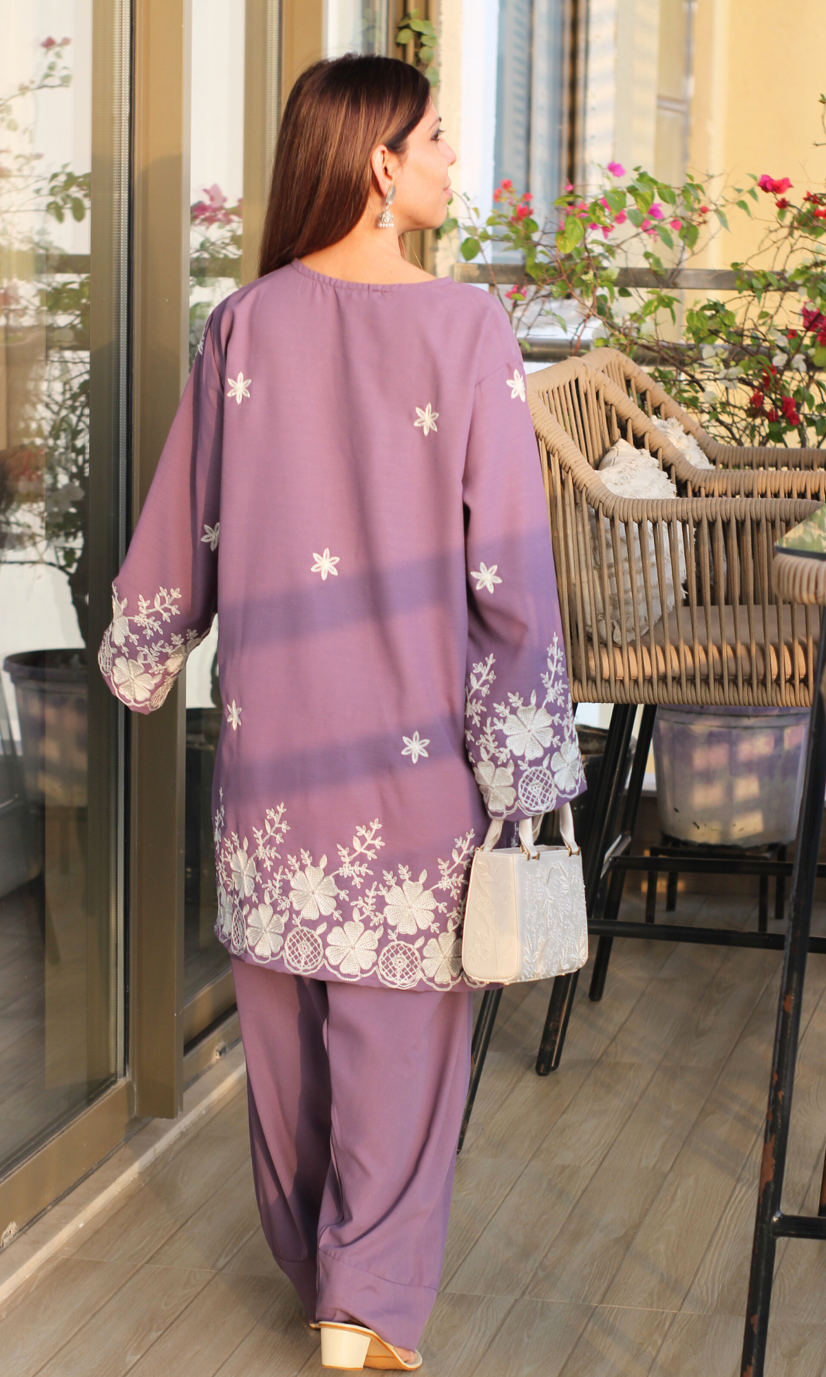 Ziva Mauve Farshi Set