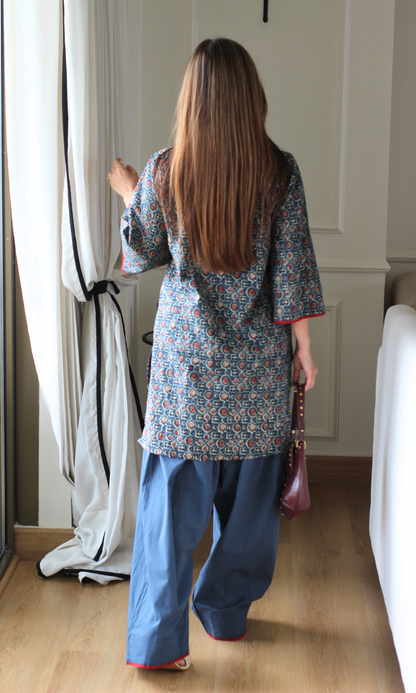 Emma Indigo Farshi Coord