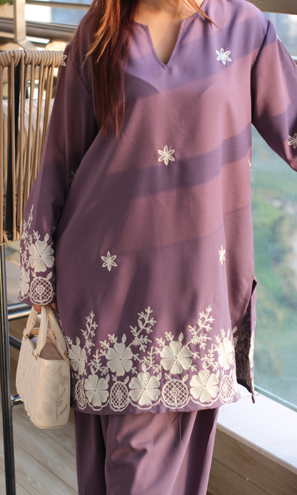 Ziva Mauve Farshi Set
