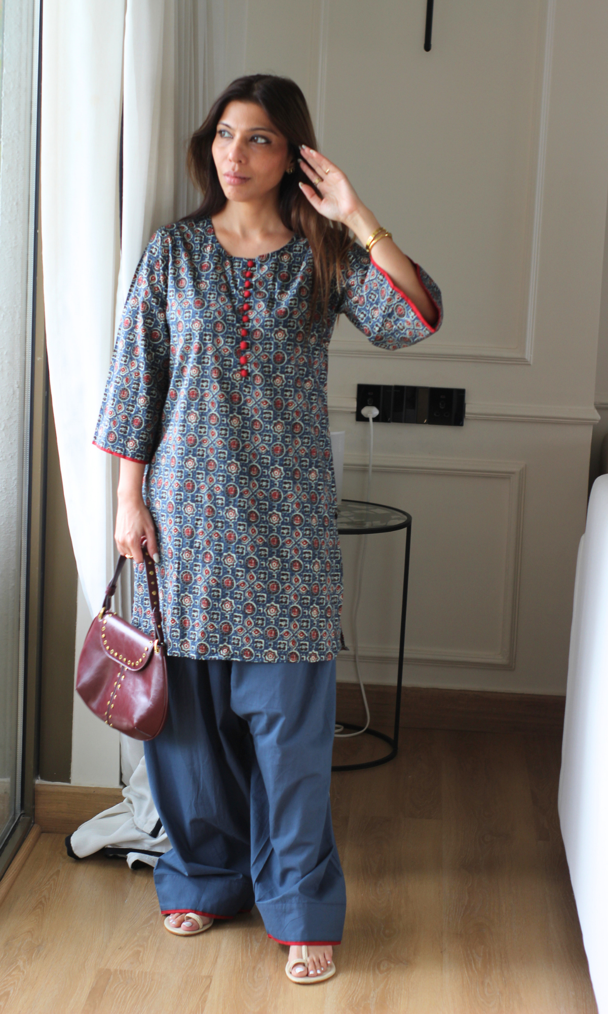 Emma Indigo Farshi Coord