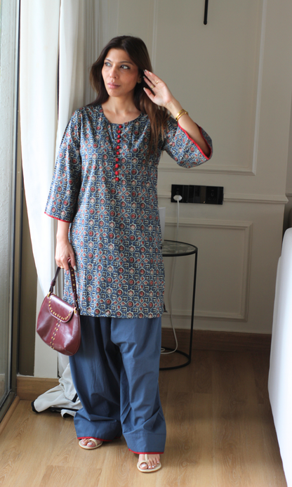 Emma Indigo Farshi Coord