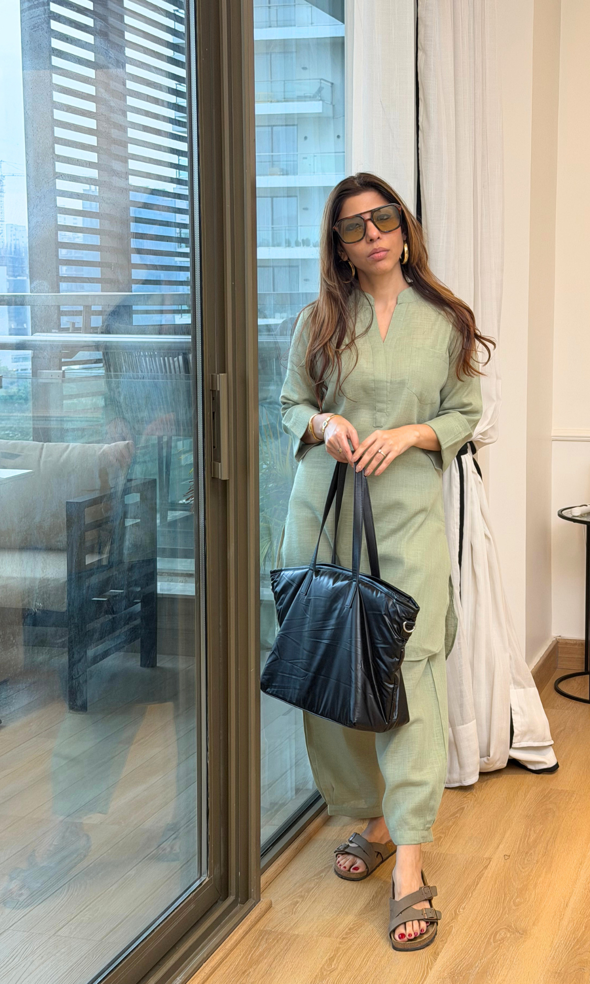 Sunday Sage Linen Kurta Set