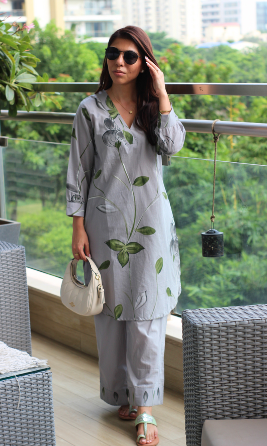 Myst Grey Handbrush Painted Co-ord