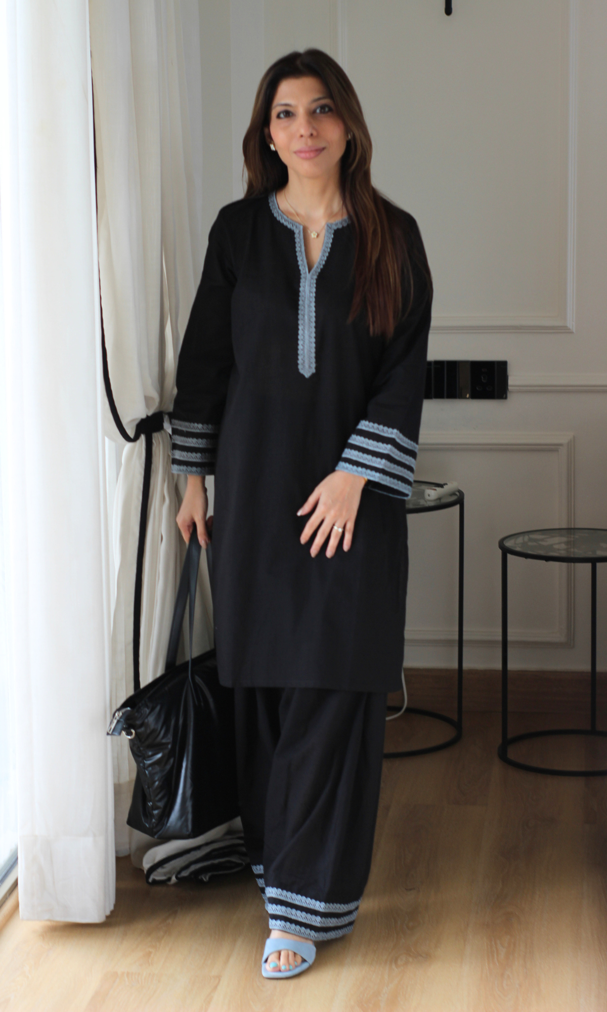 Surma Slub Kurta with Farshi Salwaar