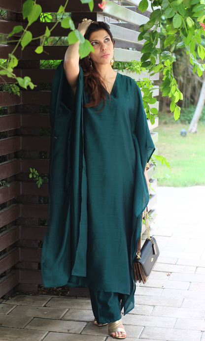 Emerald Green Kaftan Style Co-ord Set