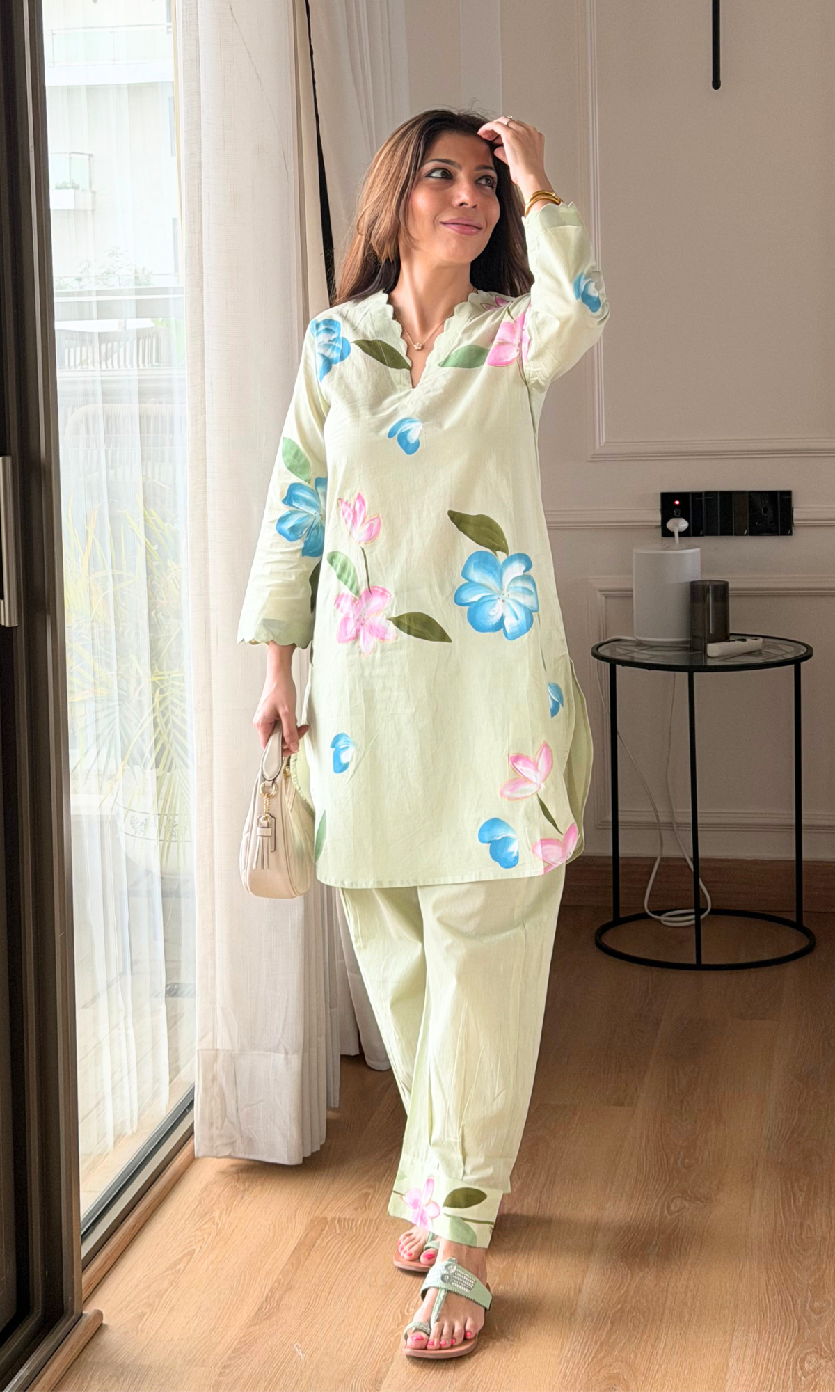 Dewdrop Elara handpainted Co-ord