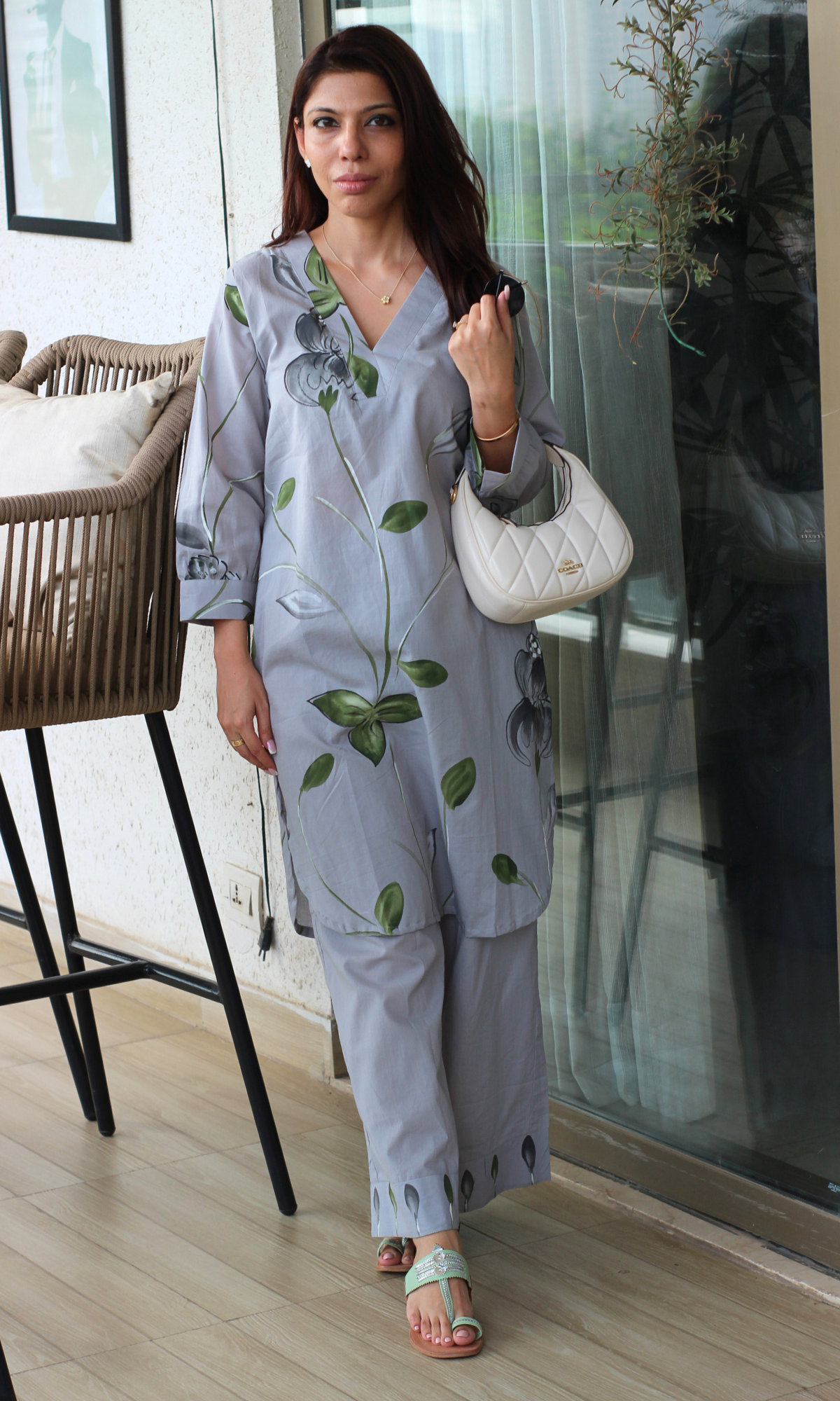Myst Grey Handbrush Painted Co-ord