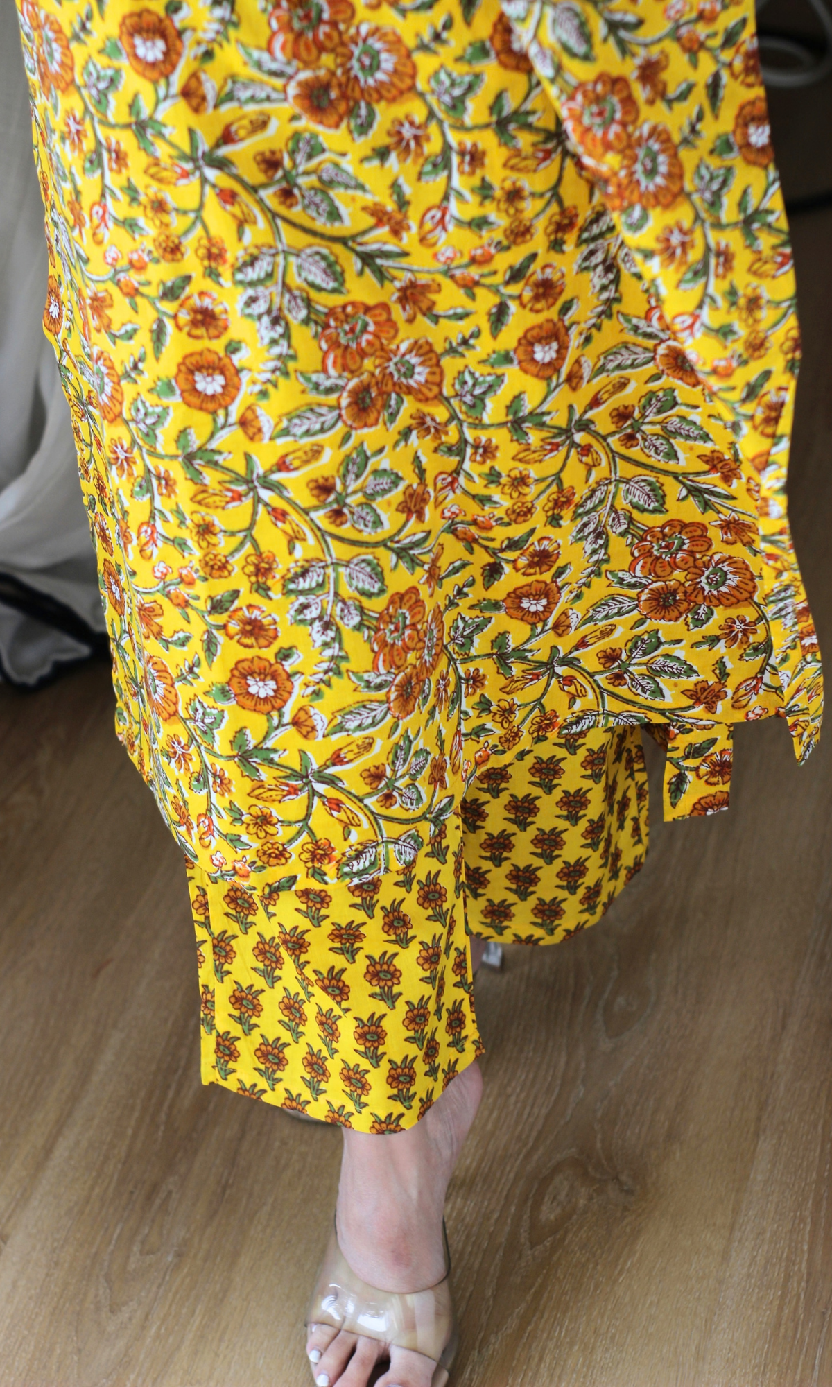 Sunshine Block Print Kurta & Cotton Block Printed Pant