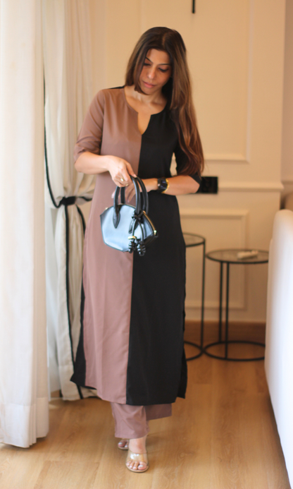 Espresso Black Kurta & Pants
