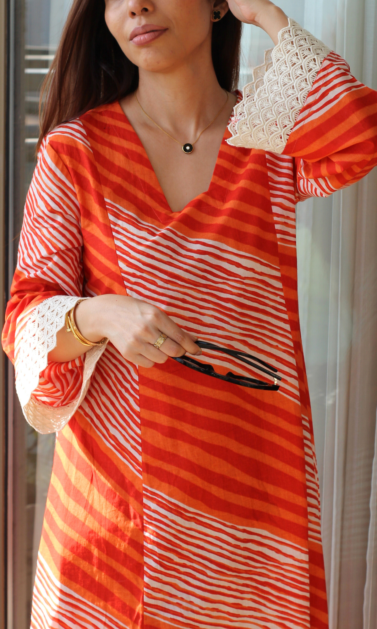 Tangerine Muse Kali Kurta & Pant Co-ord