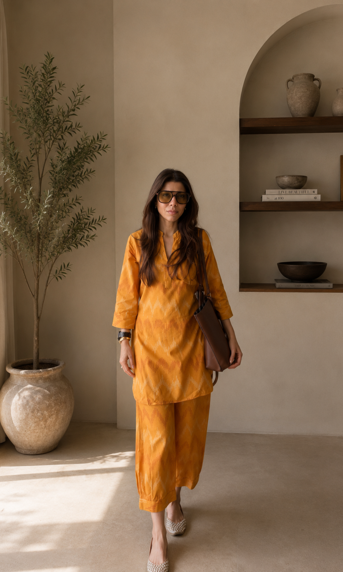 Sunshine Wave Handloom Cotton Co-ord