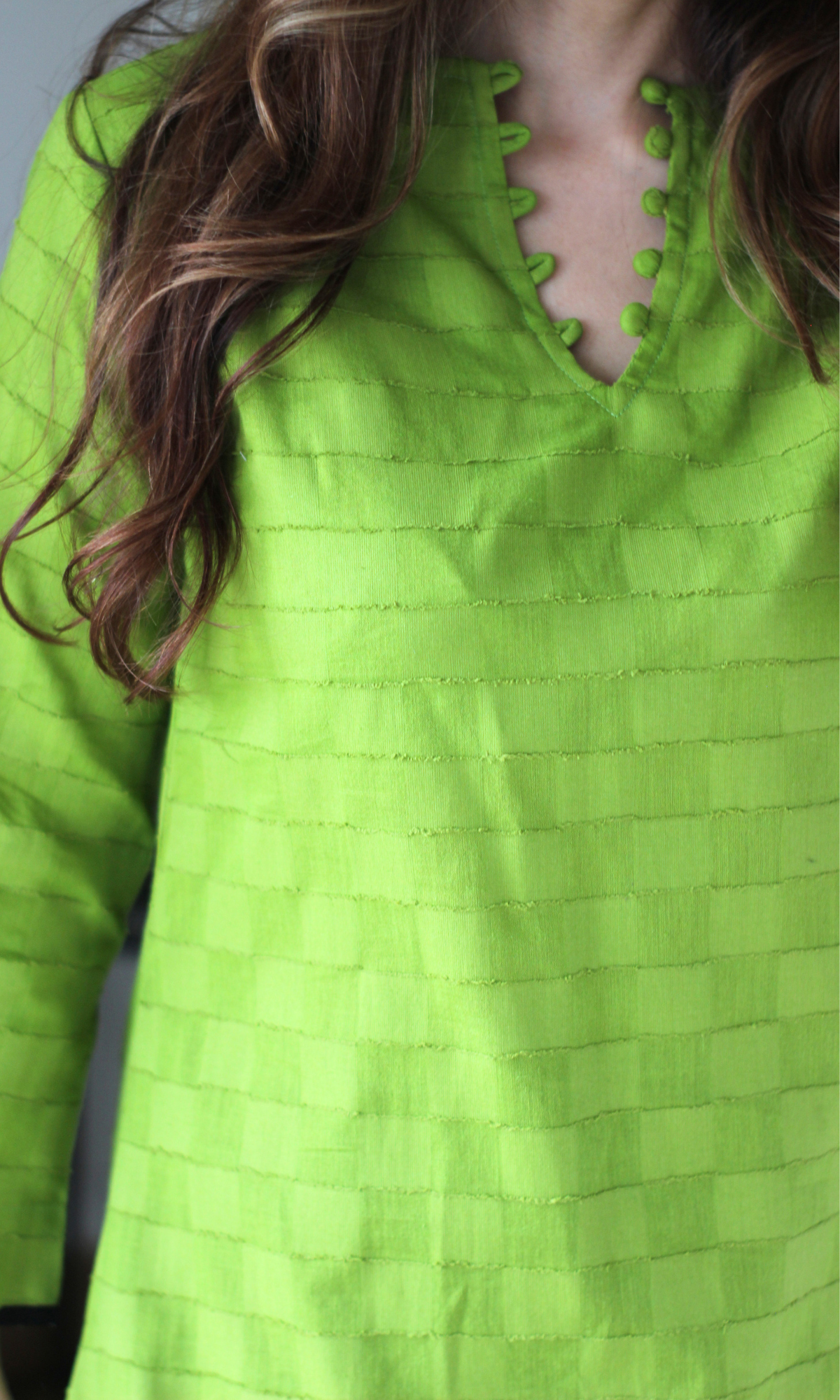 Navya Green Checkered Kurta with Cotton Pants