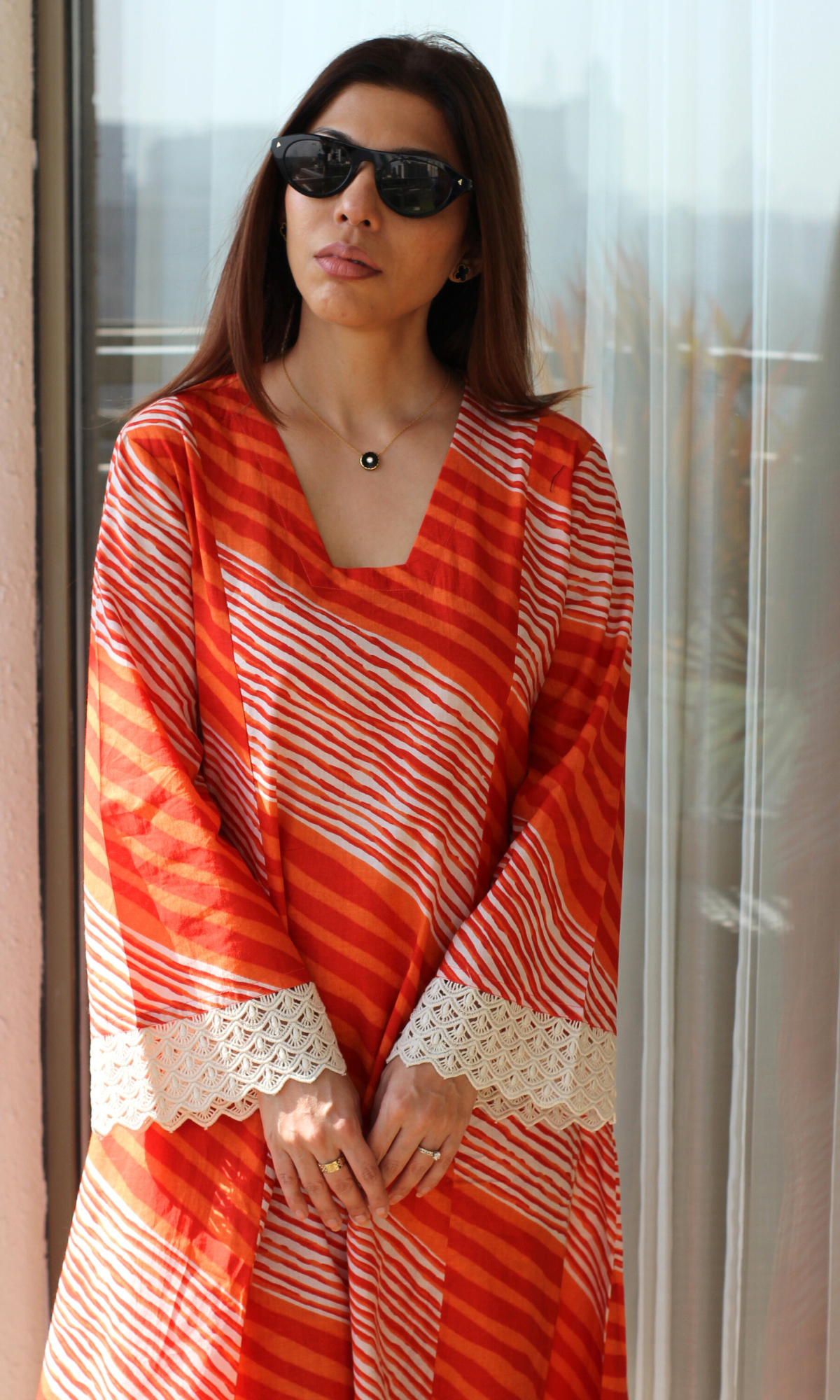 Tangerine Muse Kali Kurta & Pant Co-ord