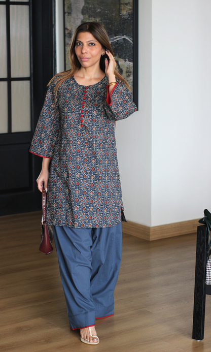 Emma Indigo Farshi Coord