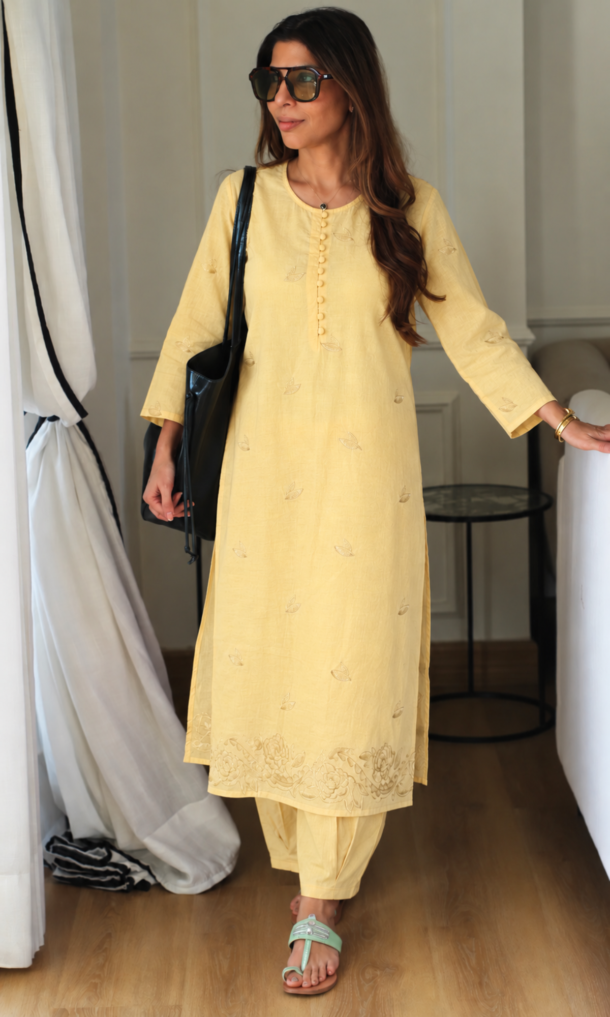 Butter Bagh embroidered Kurta with Baloon Pants