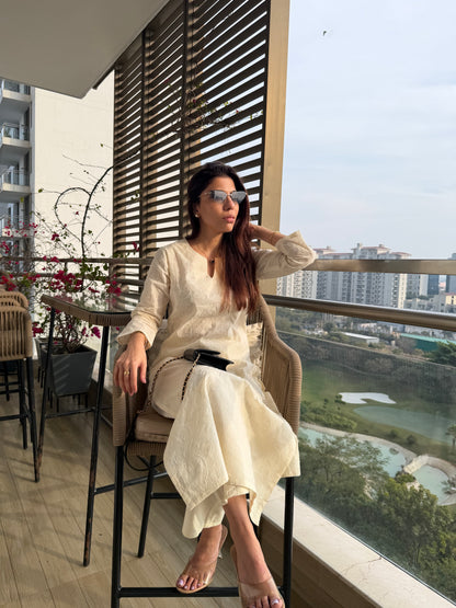 Pearl Overall Embroidered Kurta & Cotton Pants