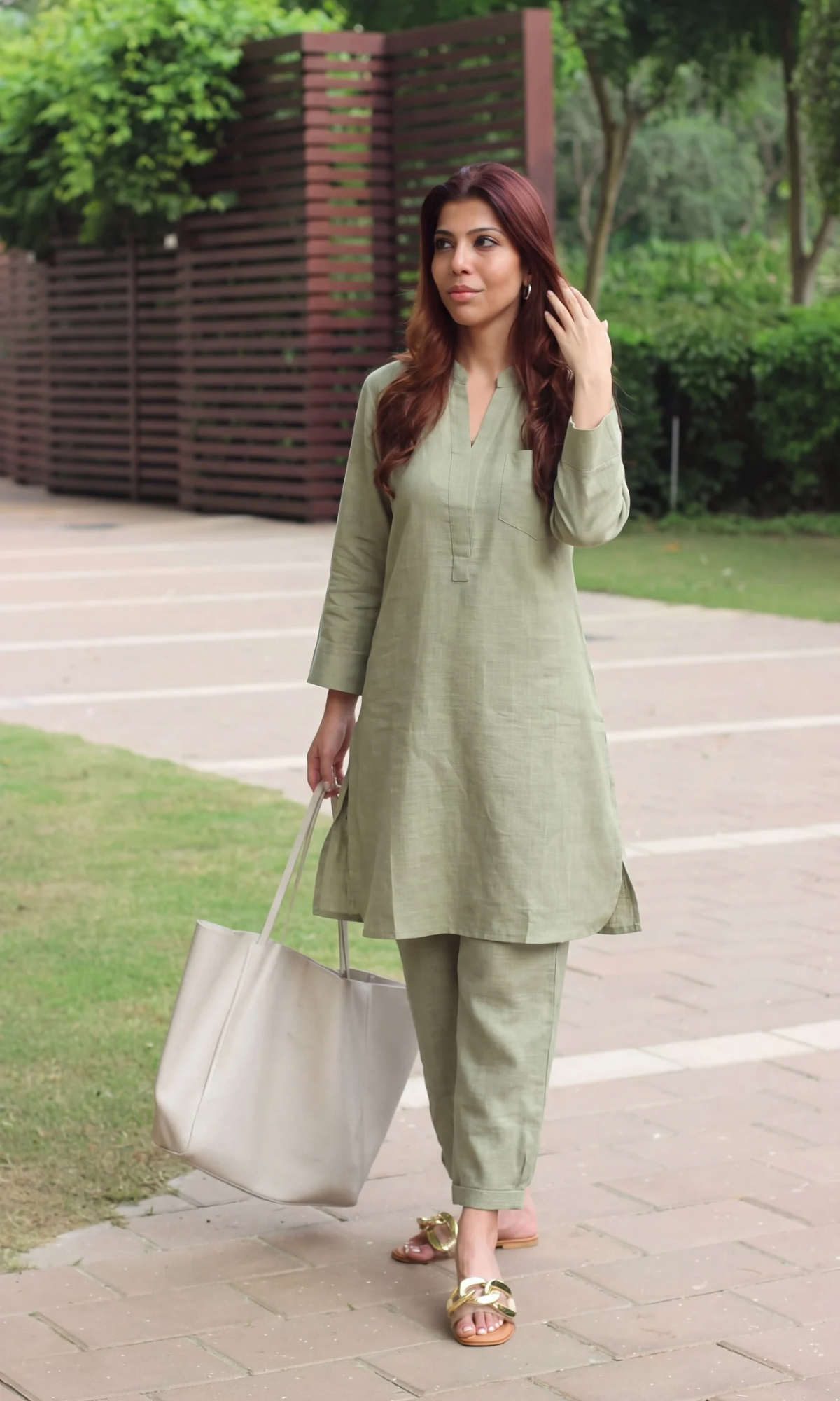 Sunday Sage Linen Kurta Set